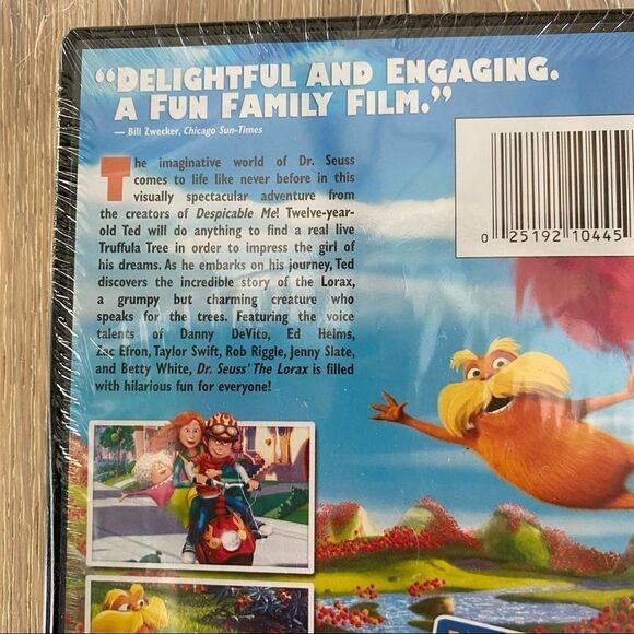 🍿💐Kids DVD Dr. Seuss The Lorax from Creators of Despicable Me Rated PG - Picture 10 of 16